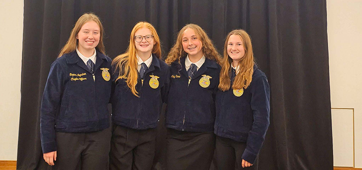 Oxford FFA’s agricultural communication team  competes on the national level